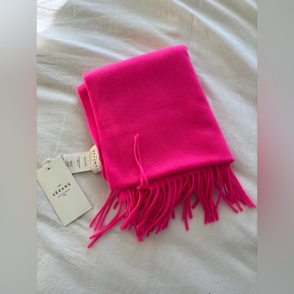 Sézane, Cecile Wool Pink Scarf! NWT!! - Picture 5 of 5